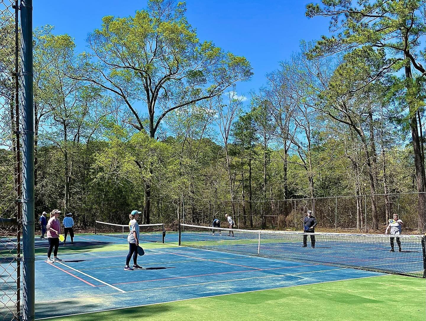 Pickleball success! We had a great time at the social yesterday - great food, music, and company! Despite a little pollen on the courts, we had some exciting round robin play. It was a good opportunity to meet new people, and there were even a few fi