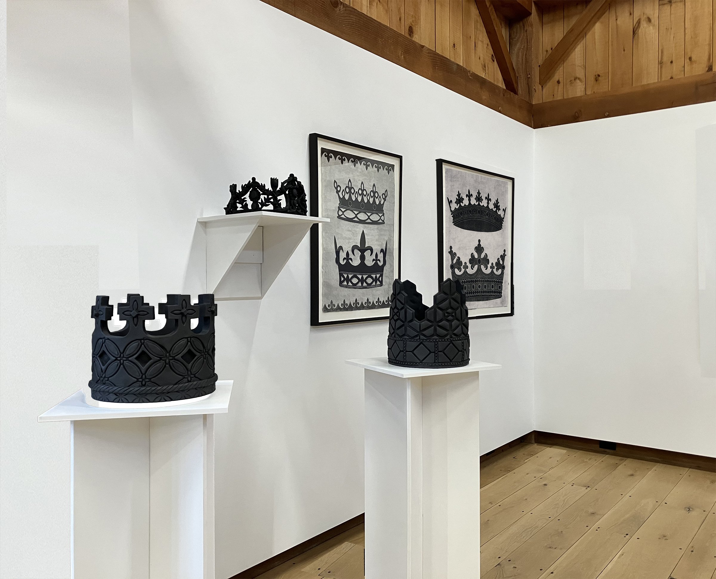 Artist Talk:Crowns, Keys and Power: Downstream from Culture: the crafted, the decorative and the nefarious on exhibit in Directors’ Choice at Kenise Barnes Fine Art (click for 20 minute video)