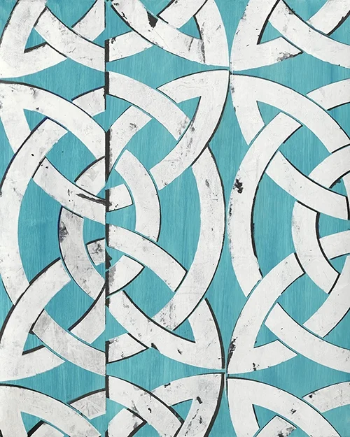 Double Speak  23” x 18"  Oil and acrylic on panel