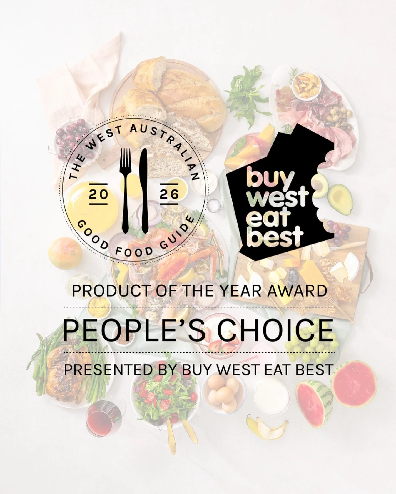 Now is the time to nominate your favourite WA made local product or ingredient!

We are proud to be presenting the People&rsquo;s Choice Award once again at the @WAGoodFoodGuide Gala Awards night!

Nominate a product or ingredient and go into the dra