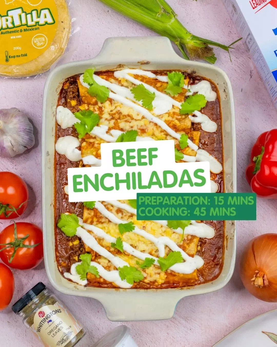 🌮🔥 Enchiladas, but make it WA

Made with juicy WA beef mince, cheese, local spice blends, and La Tortilla wraps &mdash; these beef enchiladas are a flavour-packed meal that the whole family will love.

#DinnerDoneRight #WAOnYourPlate # #BuyWestEatB