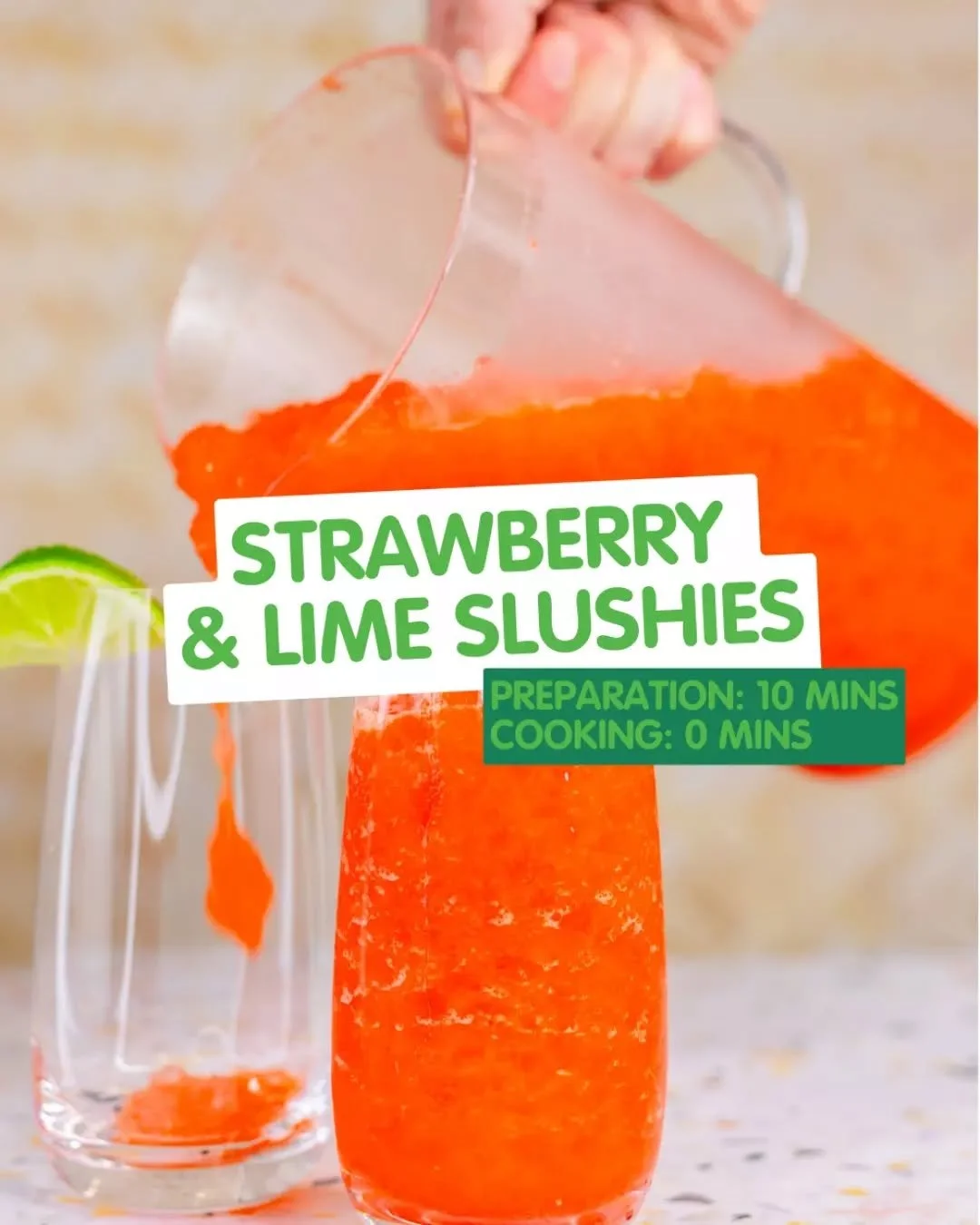 Sweet, bright and perfectly frosty. 🧊🍋&zwj;🟩

These Strawberry Lime Slushies are summer in a glass. Made with fresh WA strawberries, a squeeze of lime and a quick blitz, they are the easiest cool down treat for warm afternoons.

Comment LIME and w