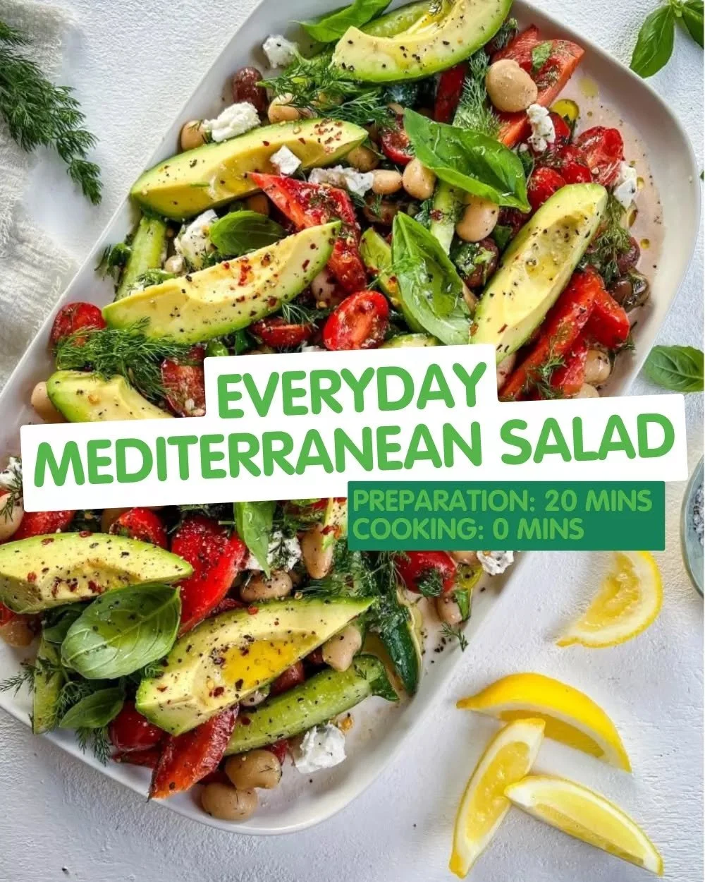 Fresh, vibrant and packed with WA sunshine, this Everyday Mediterranean Salad is the kind of recipe that turns a simple lunch into a celebration! 🥑🥗💫 

Made with creamy @DelcadoAvocados, juicy grape tomatoes, crisp cucumber, crunchy capsicum, salt