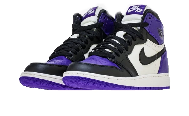 nike air jordan 1 retro high og gs court purple
