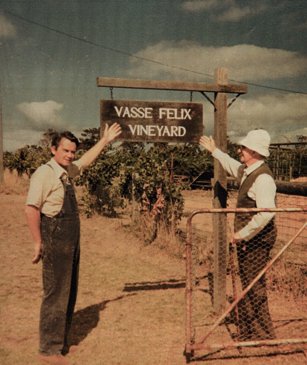 The original Vasse Felix sign post in the 60's.