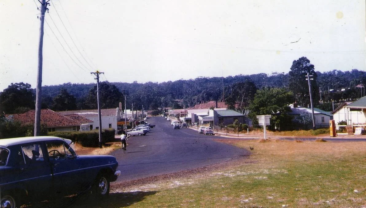 Old photos of the main street in Margaret River.&nbsp; Image courtesy:  Margaret River Mail