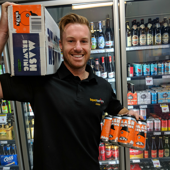 Andrew posing for our current Mash Lil NEIPA Carton Giveaway Comp on Facebook.