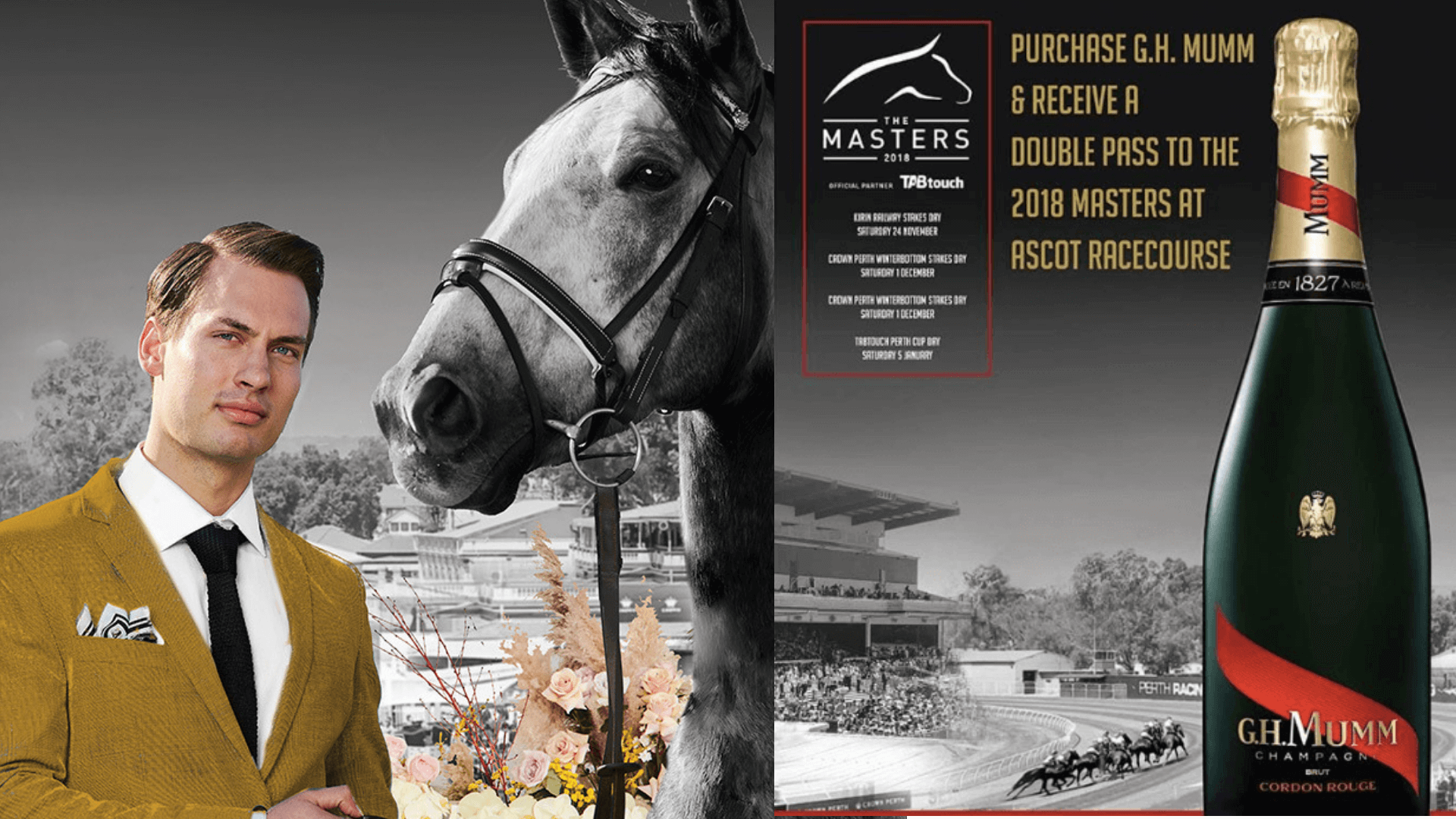 Free Racing Tix with GH Mumm Champagne &amp; Perth Racing 