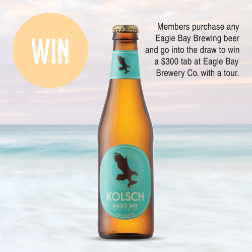 Eagle Bay Brewing Kolsch 330ml stubbies $22.99 6 pack
