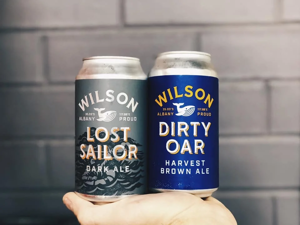 Wilson Brewing Co. Lost Sailor Dark Ale &amp; Dirty Oar Harvest Brown Ale