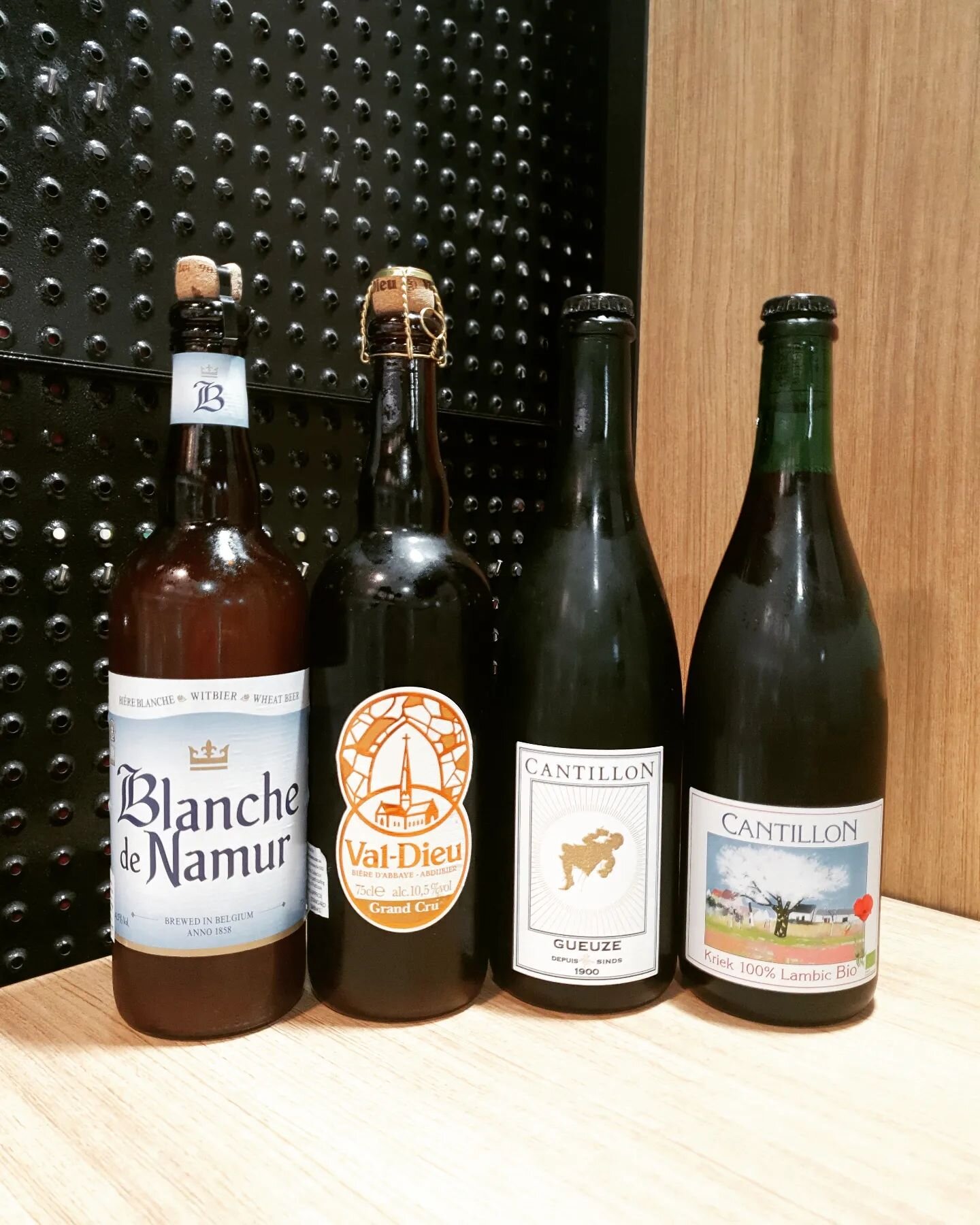 You didn't think we were done did you? To round off the Belgium beer haul, we have some the best you'll find.
🇧🇪 Blanche De Namur Wheat Beer
🇧🇪 Val-Dieu Grand Cru
🇧🇪 Cantillon Gueze
🇧🇪 Cantillon Kriek 100% Lambic Bio

Ask the staff if you're 