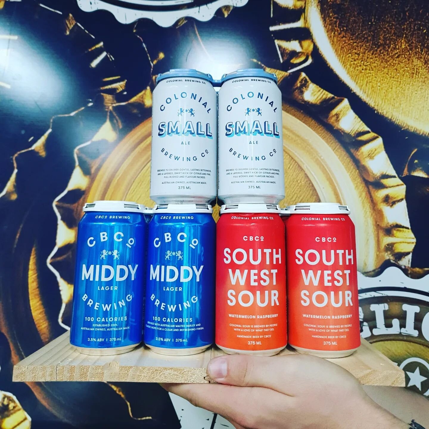 New &quot;Middy Lager&quot; from @cbco_ has hit the store as well as a fresh batch of South West Sour Watermelon Raspberry 🍉
If a lager isn't your thing, we have the &quot;Small Ale&quot; on special all month as well. Come done and grab yourself som