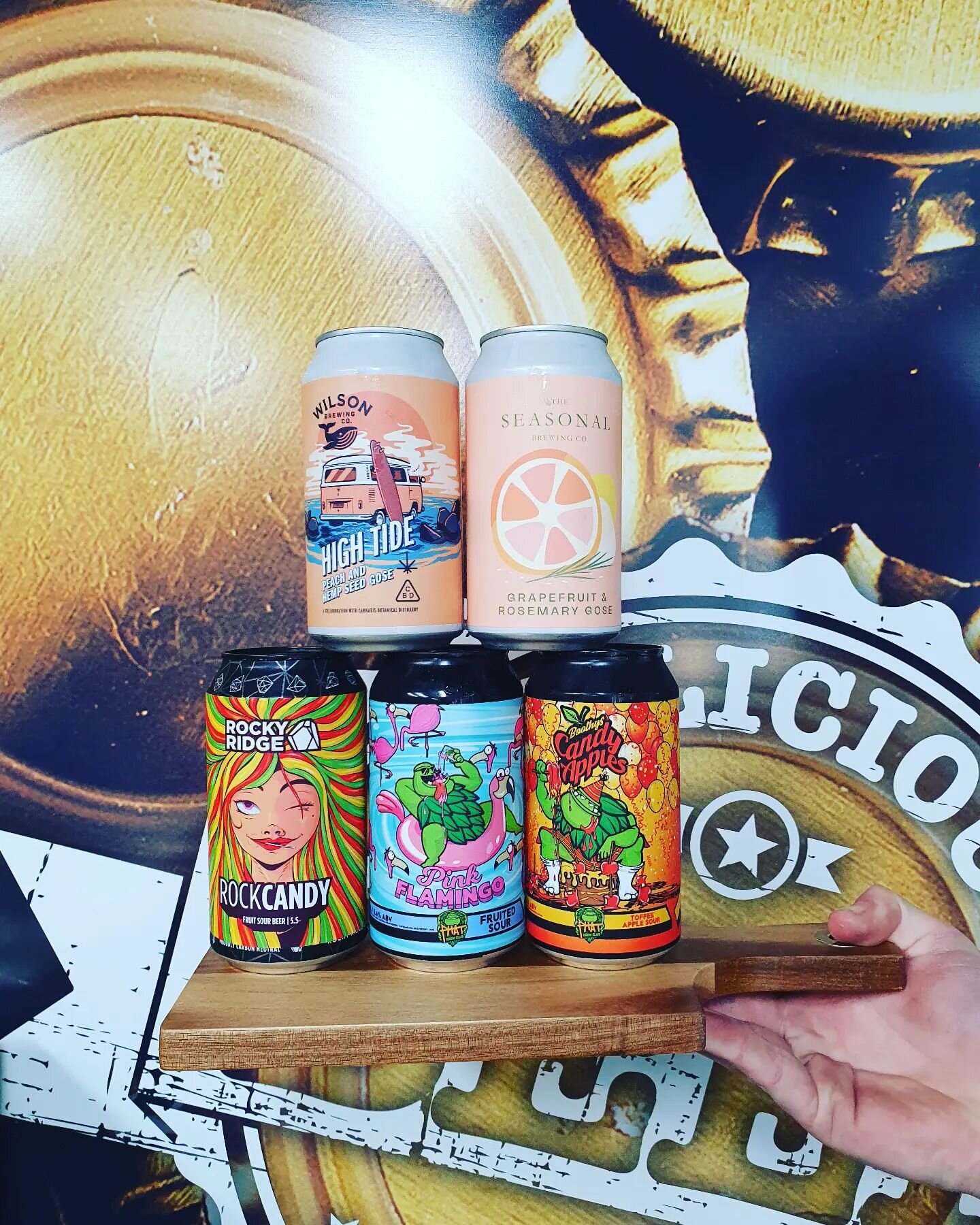 Sour season is here. A couple of new and limited editions have hit the store. Plenty more instore as well

🍑 Wilson - Peach &amp; Hemp Seed Gose
🍊 Seasonal - Grapefruit &amp; Rosemary Gose
🌈 Rocky Ridge - Rock Candy (Fruit Sour)
🔷 Phat Brewing - 