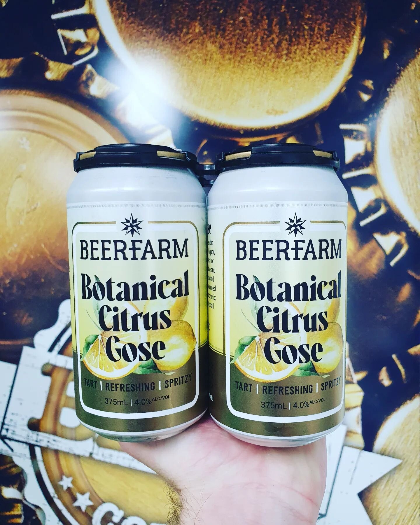 A new Citrus Gose sour from @beerfarm has hit the store shelves. Full of fun and refreshing vibes for your summer adventures or simply enjoying the sun. 🍋☀️