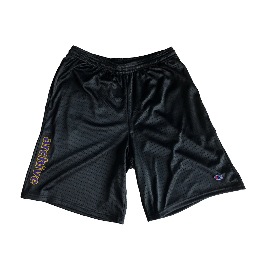CHAMPION TB SHORT - BLACK PRINTED ON 9’ CHAMPION SHORT PRINTED IN LOS ANGELES, CA