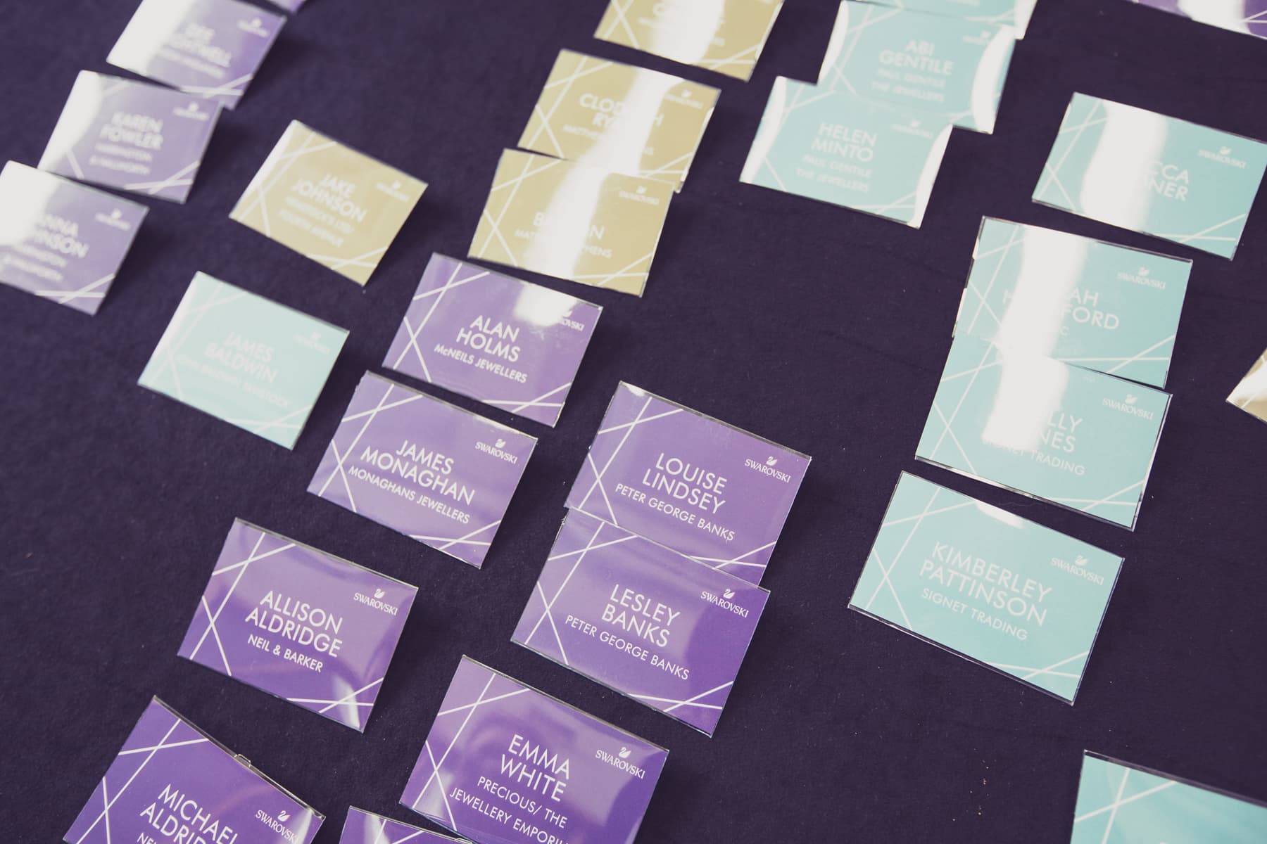 Name badges for Swarovski