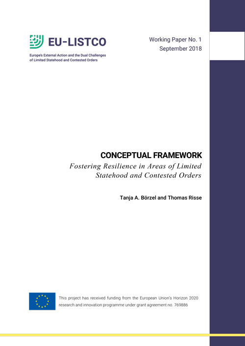 CONCEPTUAL FRAMEWORK: Fostering Resilience in Areas of Limited Statehood and Contested Orders