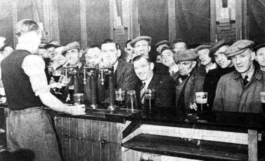 Free beer at the Dean on the night of the 29th October 1949