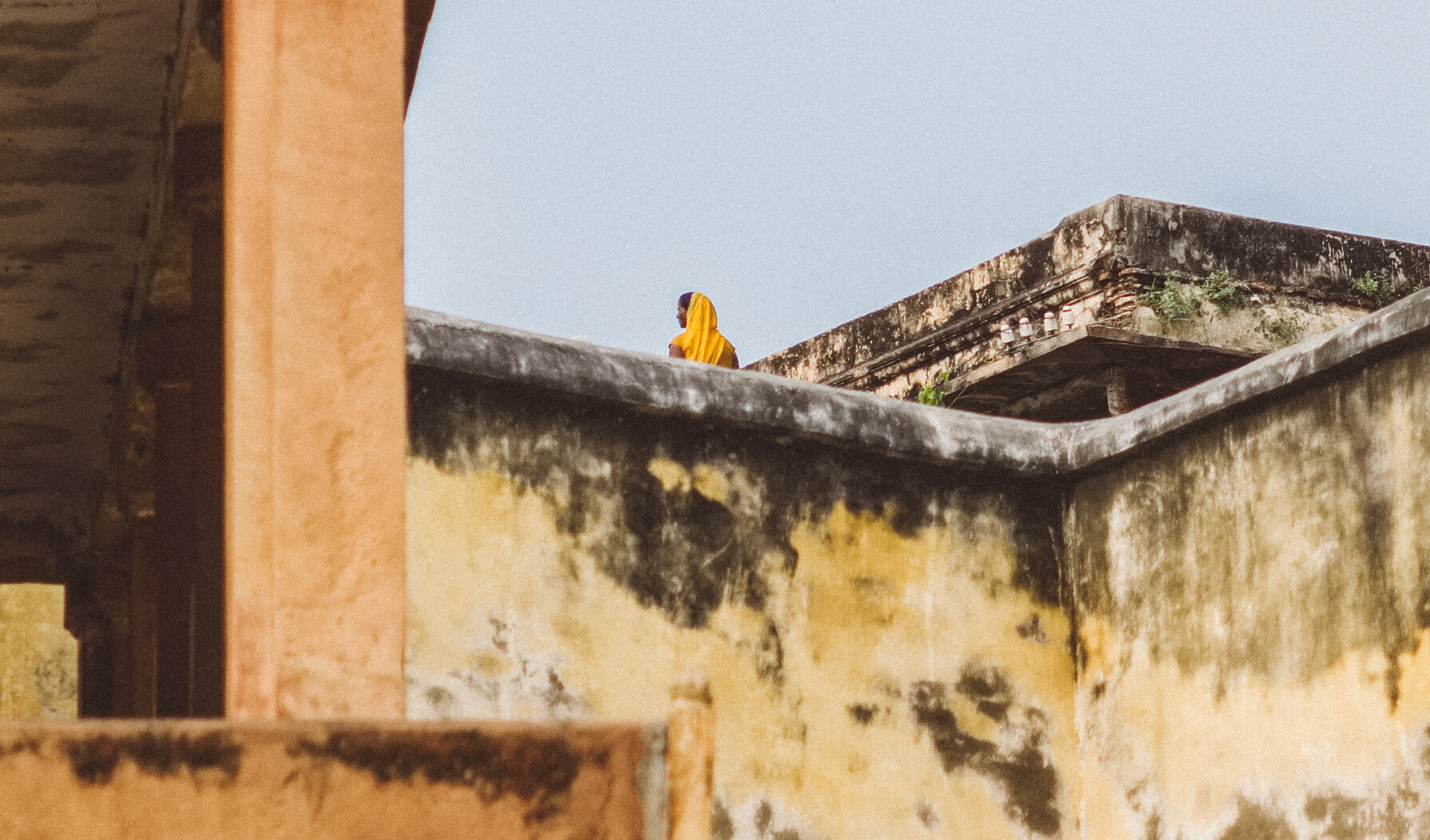 Roof Lady, Varanasi, Oct 2019.
