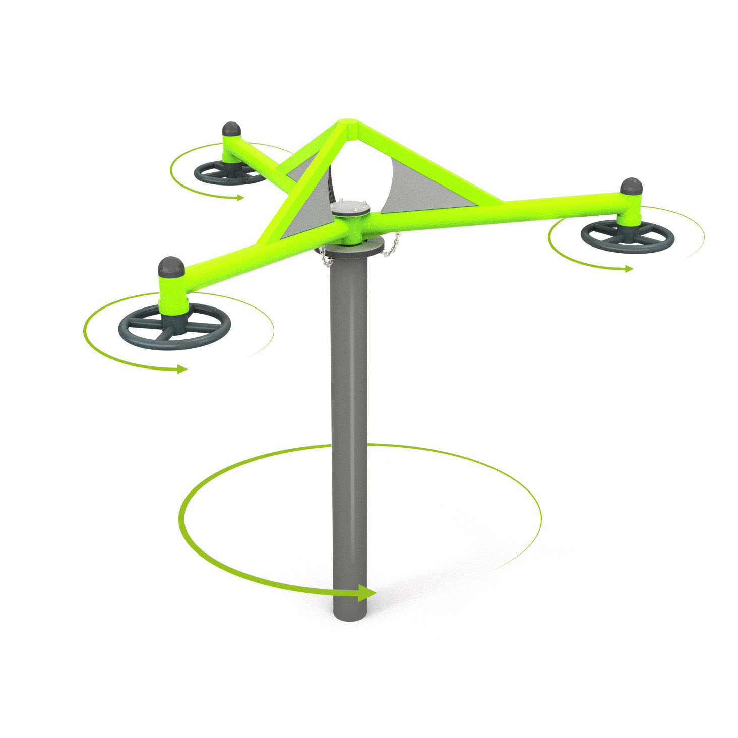 SB3099 - Sirius Triple Maypole Spinner 