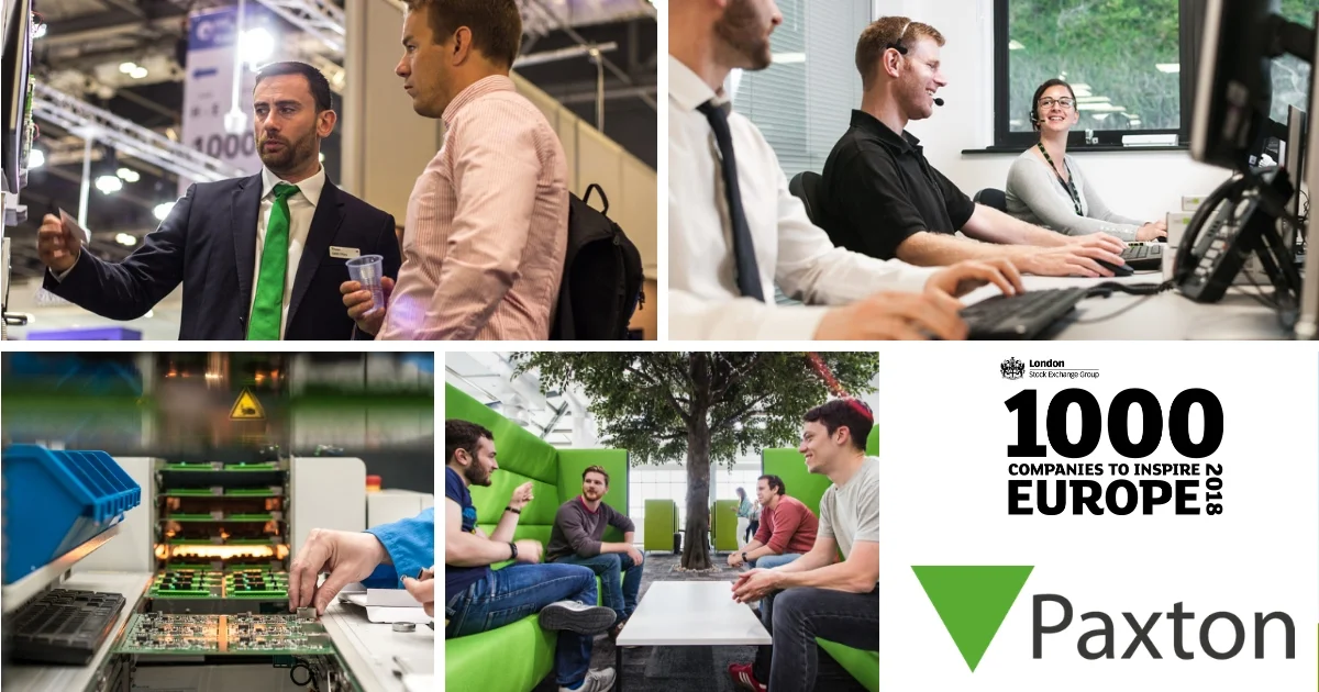 Brighton Based Tech Company, Paxton, Identified in London Stock Exchange Group’s ‘1000 Companies to Inspire Europe’ Report