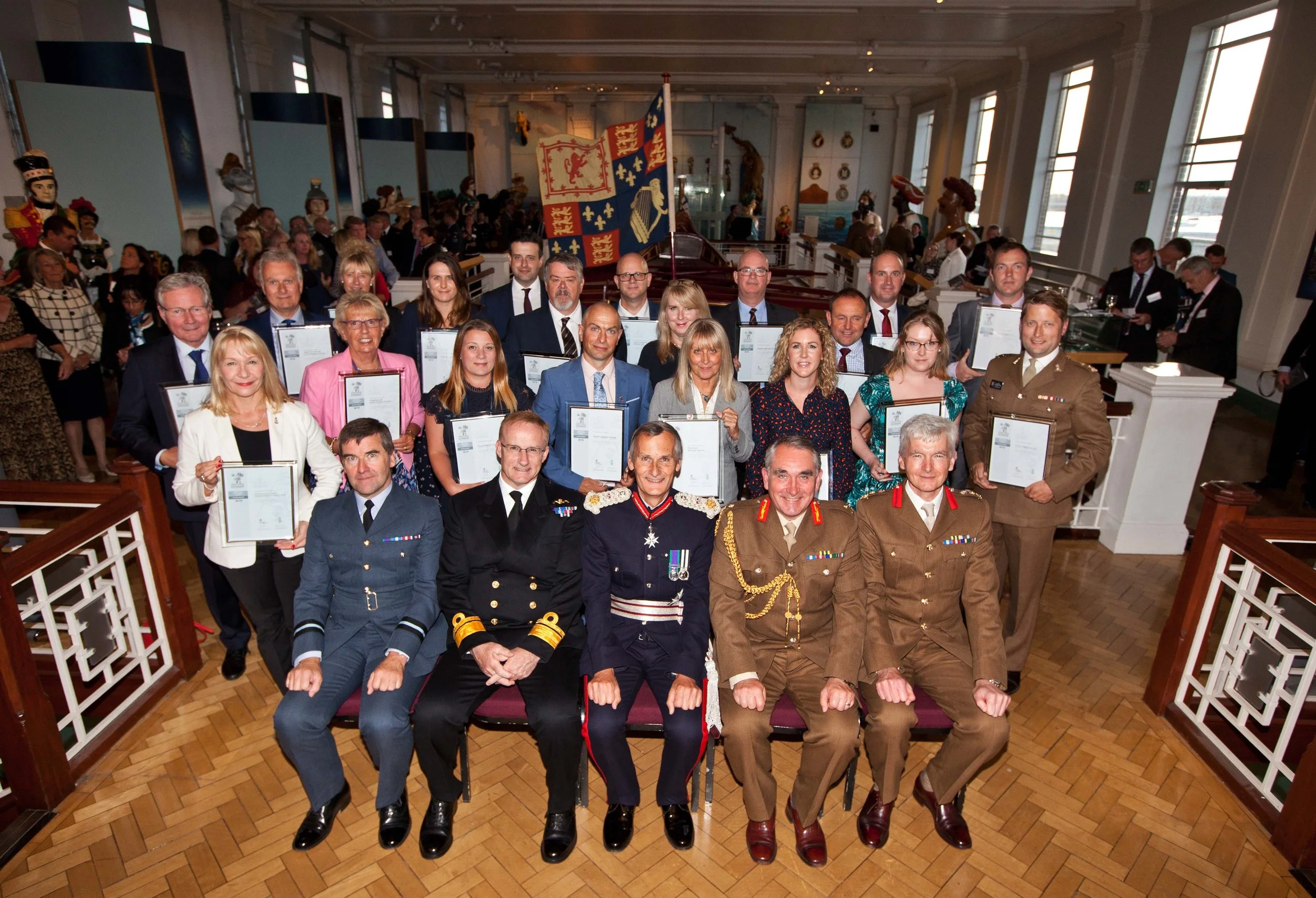 LOCAL FAMILY BUSINESS RECEIVES SILVER AWARD IN RECOGNITION OF THEIR SUPPORT OF THE ARMED FORCES