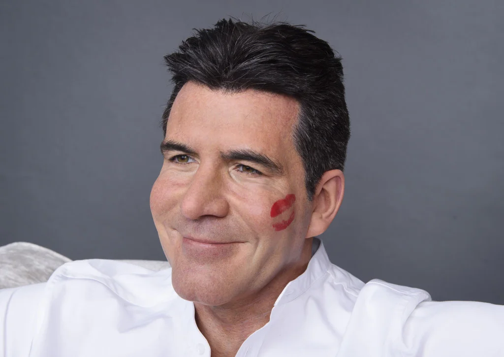 Simon Cowell and Sinitta at Madame Tussards