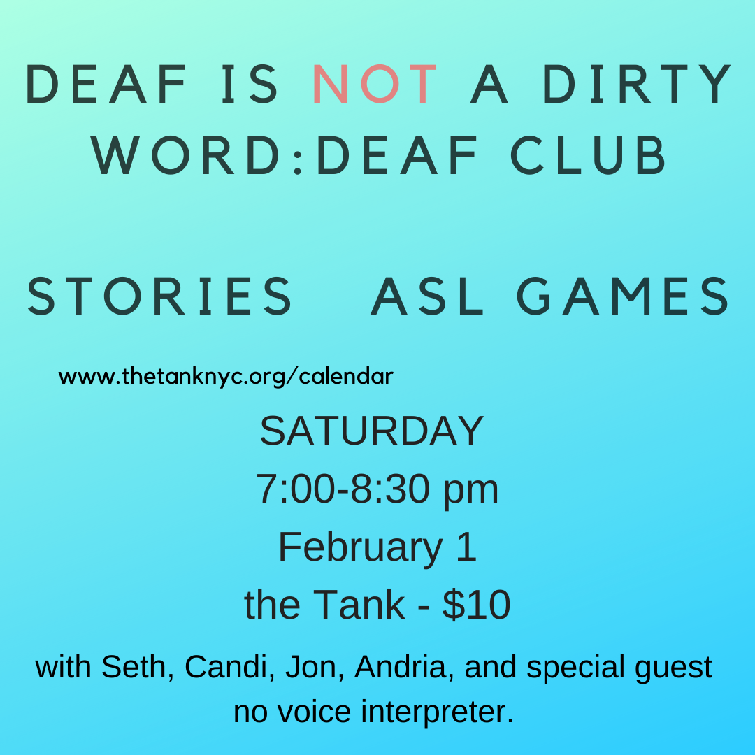 Deaf is Not a Dirty Word