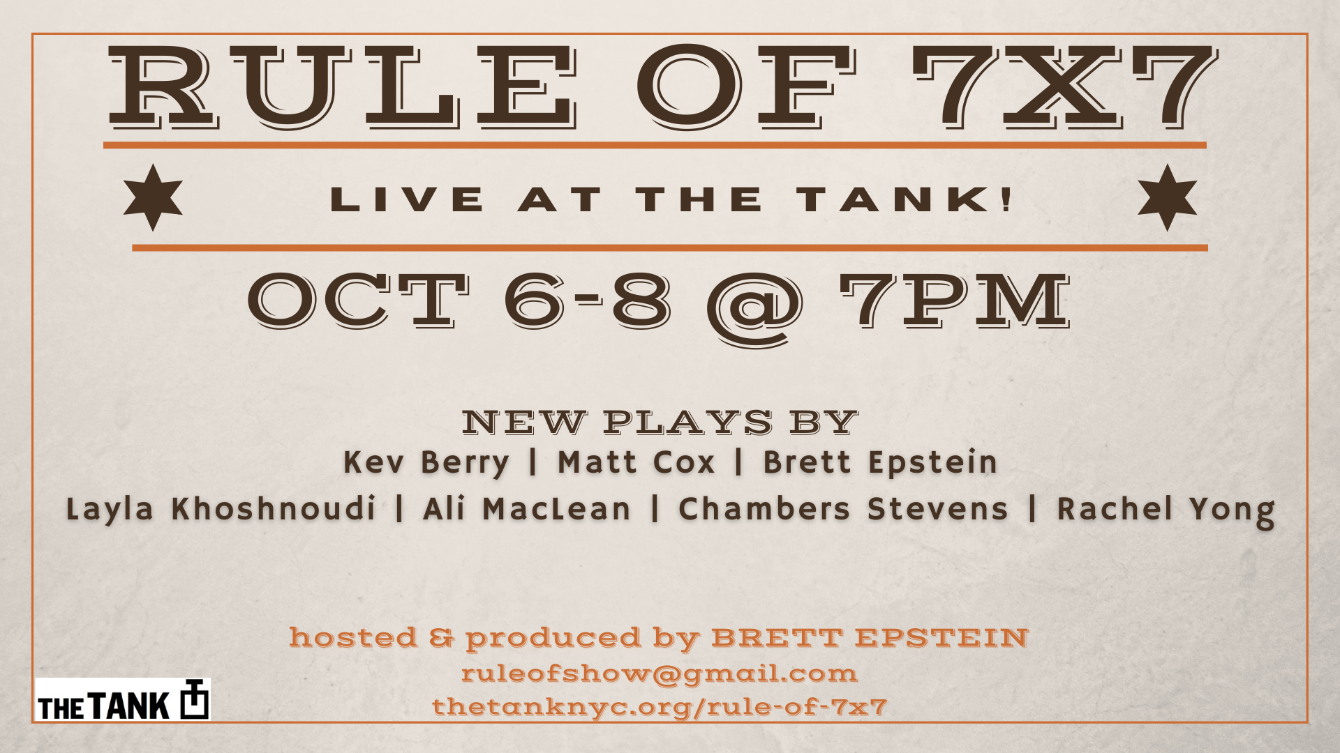 IRL+CYBERTANK: Rule of 7x7: October Edition