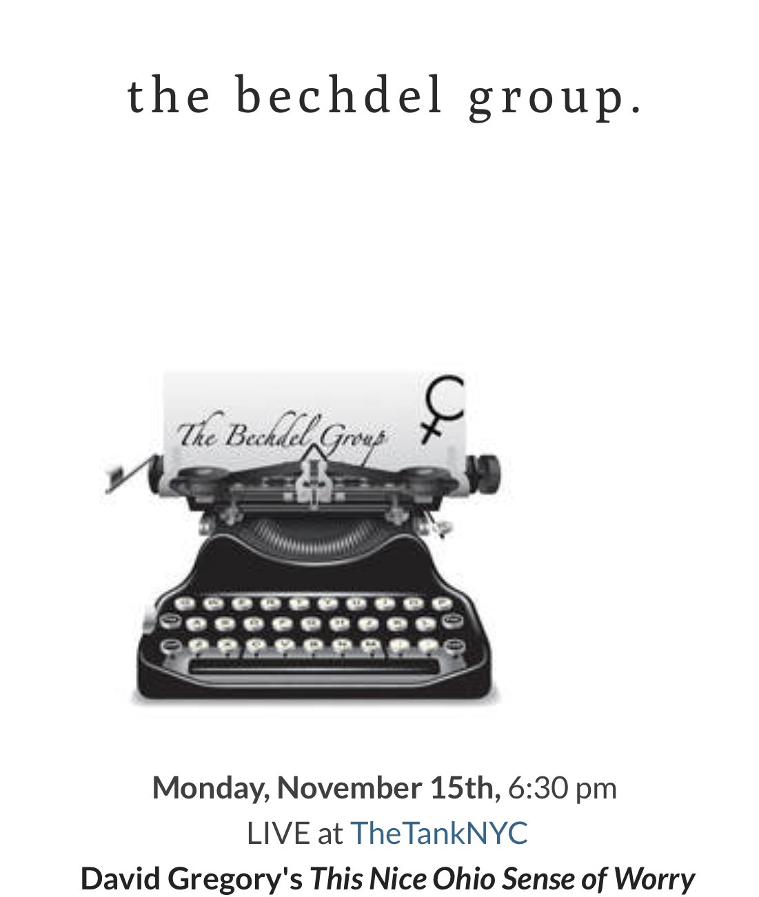 The Bechdel Group’s Monthly Workshop Reading