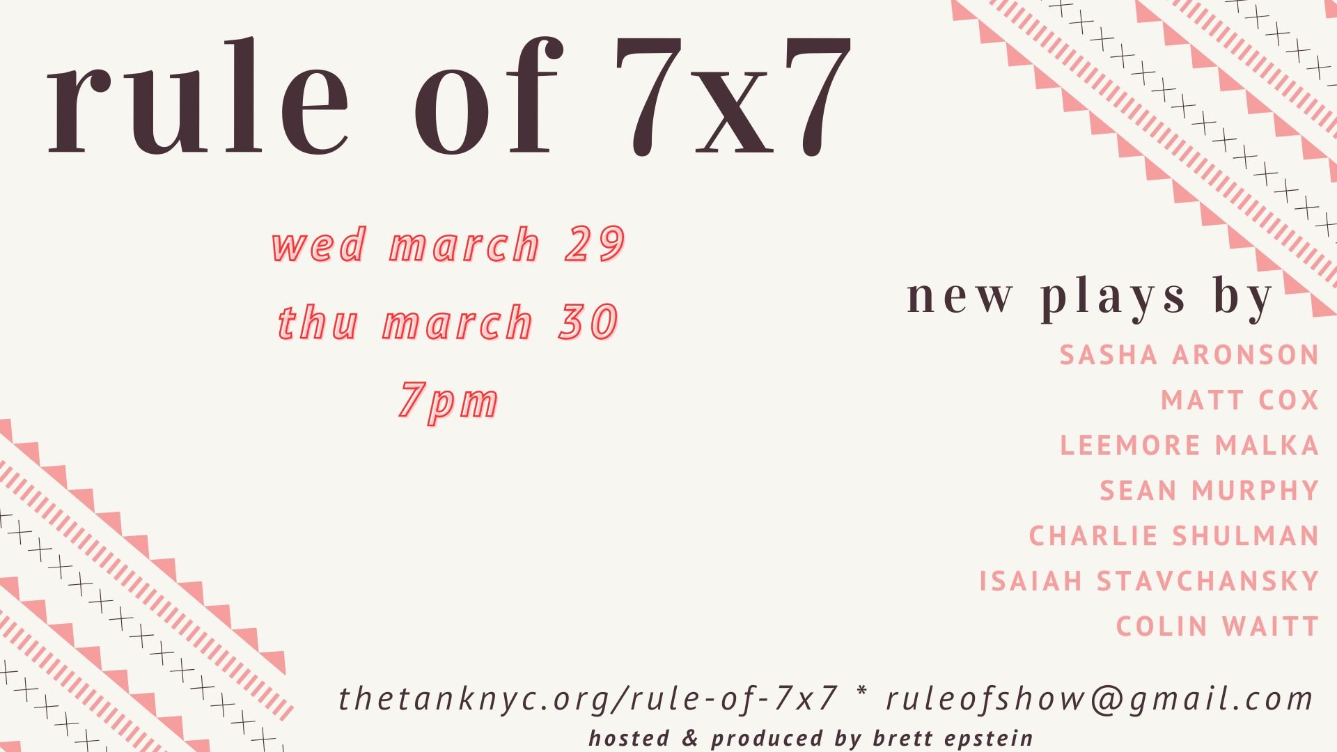 Rule of 7x7: March Edition