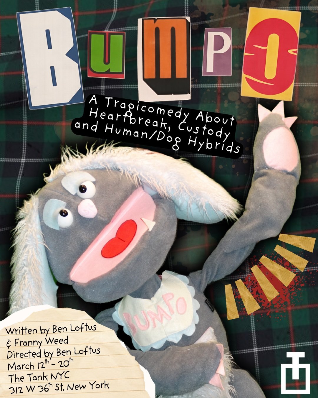 BUMPO: A Tragicomedy About Heartbreak, Custody and Human/Dog Hybrids.