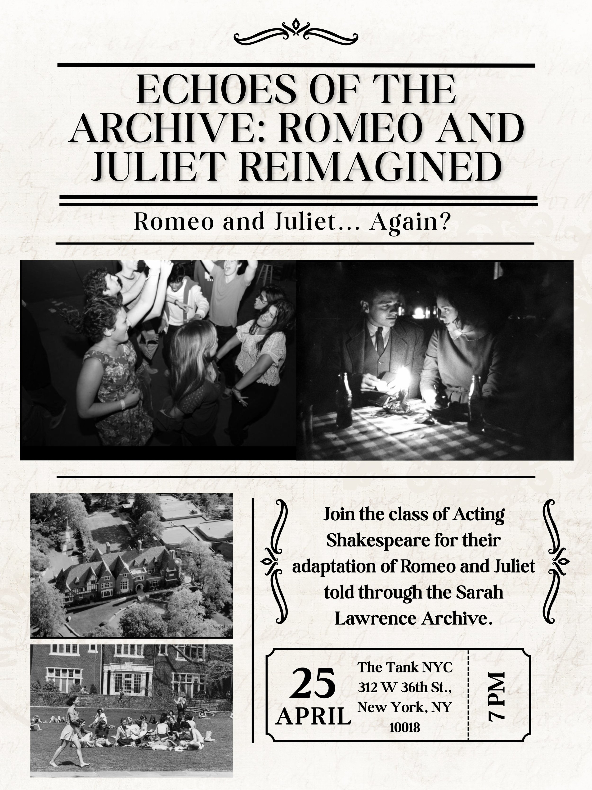 Echoes of the Archive: Romeo and Juliet Reimagined (Romeo and Juliet… again?)