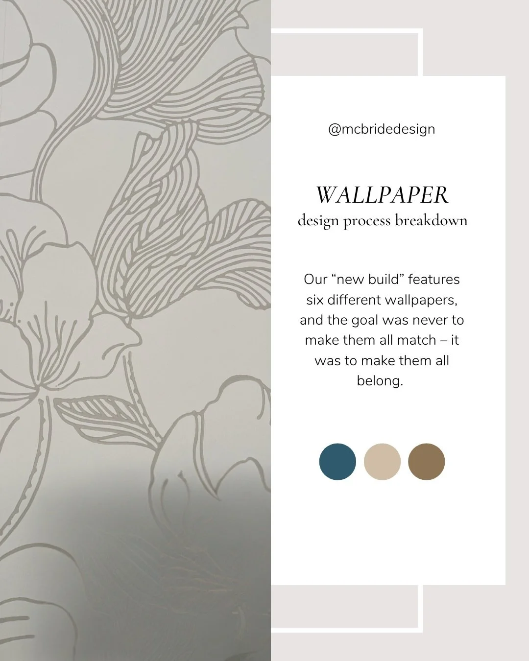 This weeks highlight is WALLPAPERS ✨ For our new build, each wallpaper selection was guided by:
 > how the room is used > the mood we wanted to create > how the space connects to the rooms around it

HERE&rsquo;S THE BREAKDOWN &darr;

DINING