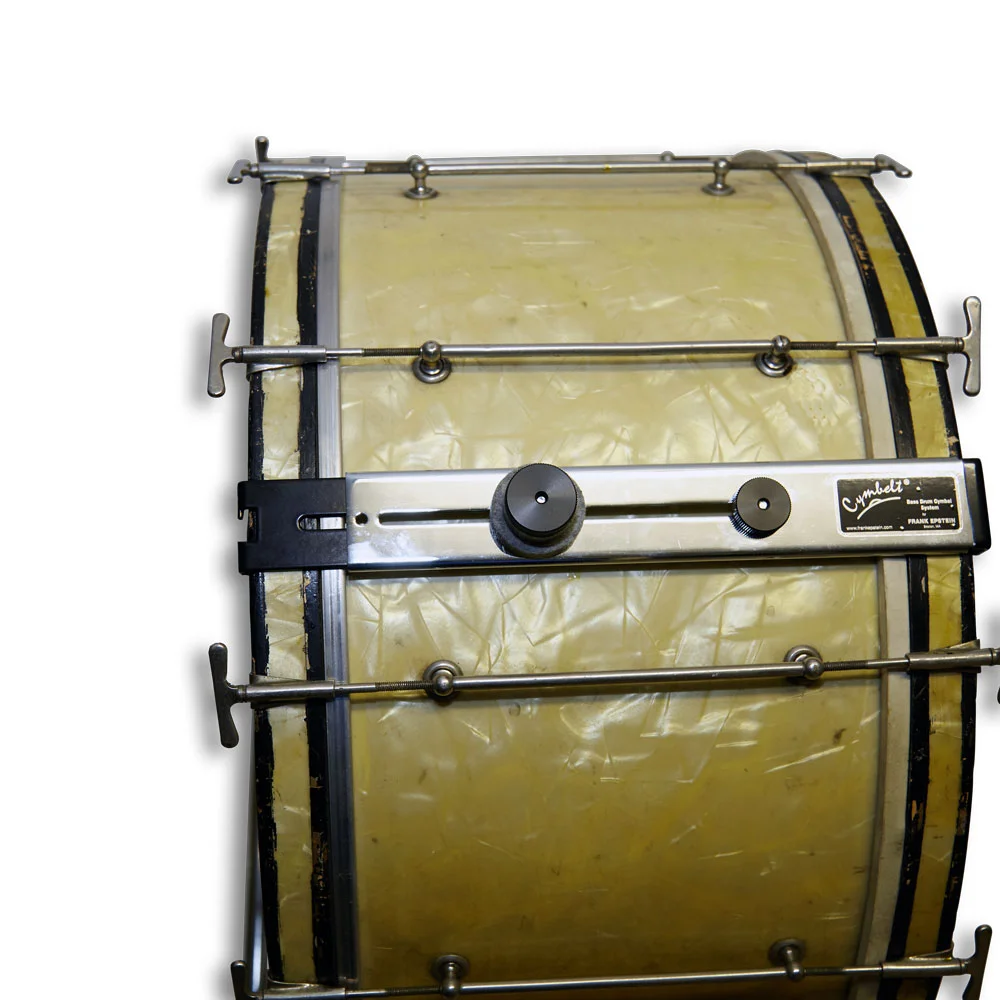 Frank Epstein Percussion Cymbelt shown on drum