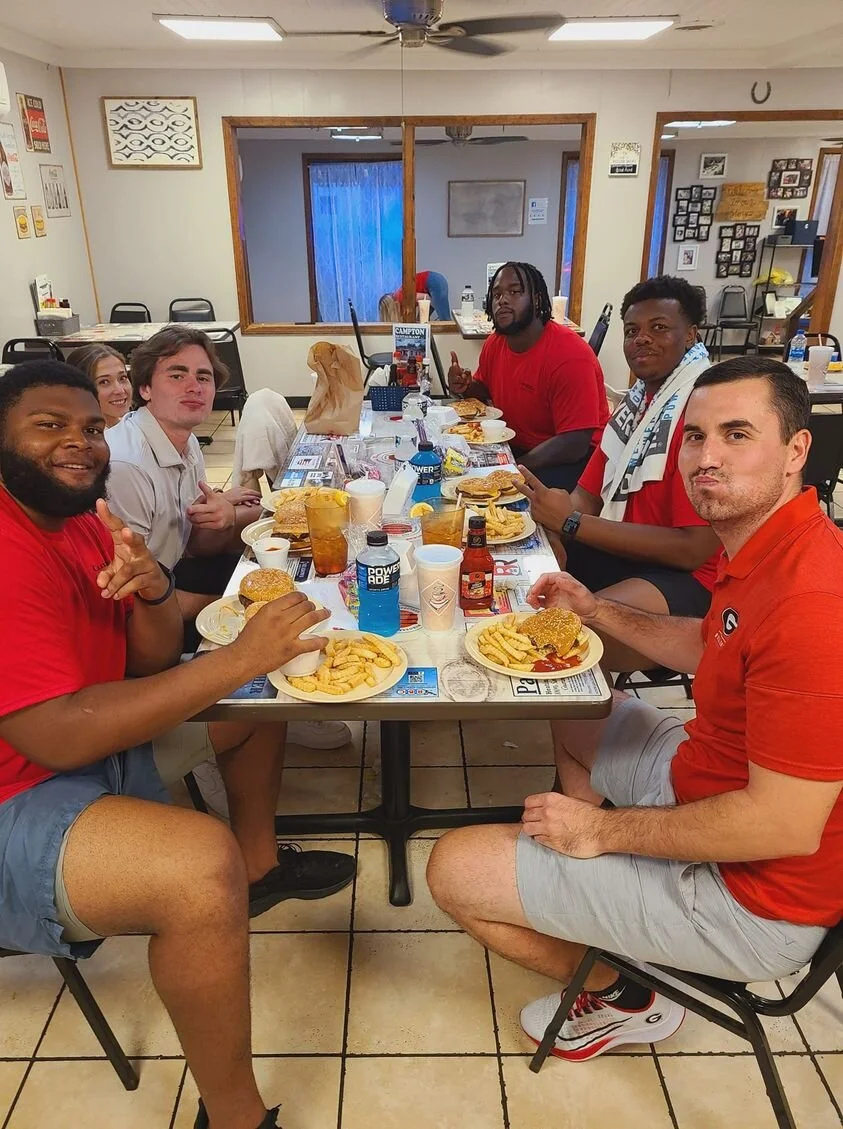 Admittedly, I’m not 100 percent sure that Daniels could have found Campton Restaurant on his own without a little assistance from some Georgia natives.  (Photo posted to Facebook by Campton Restaurant)