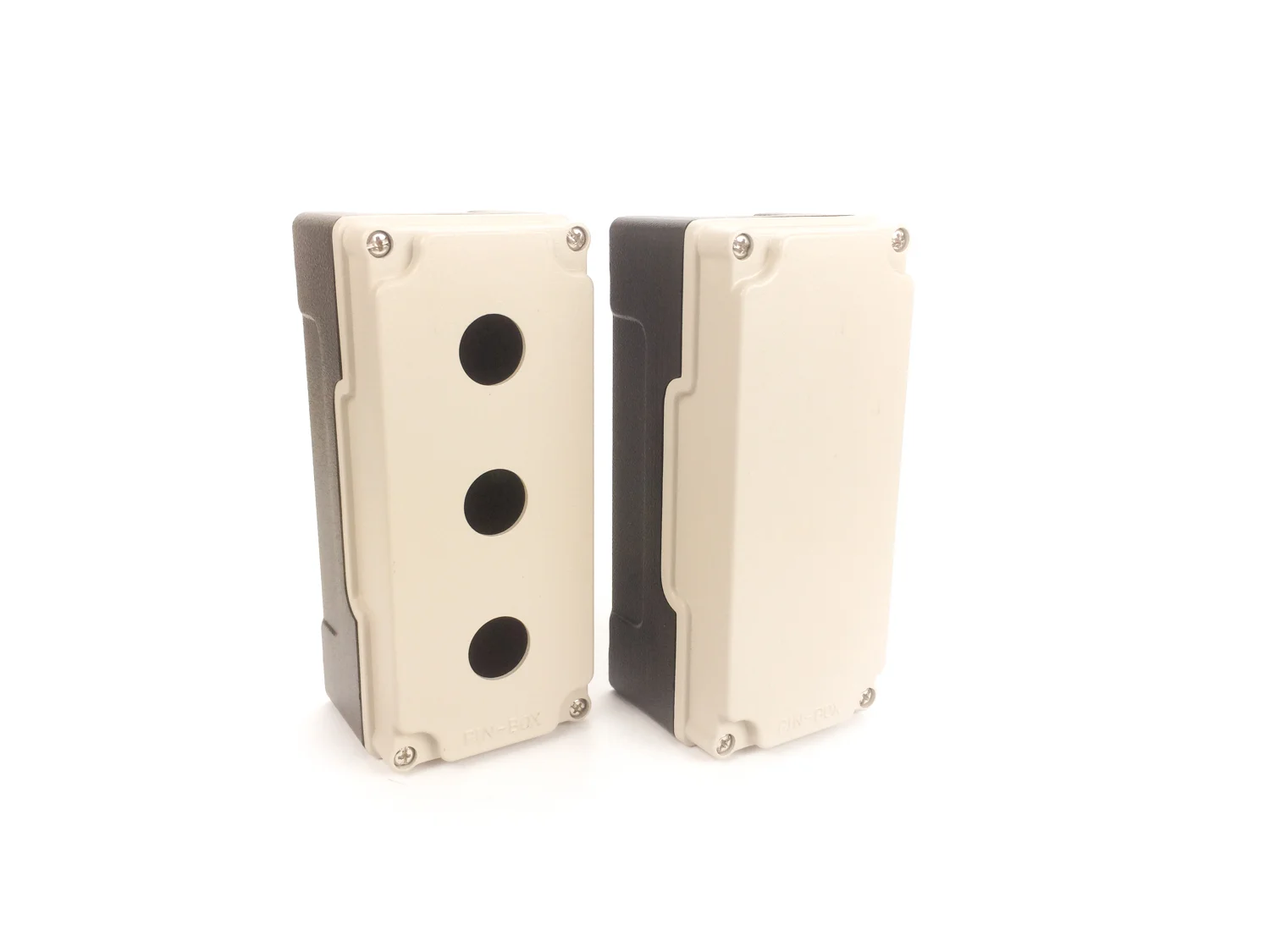 Cast Aluminum 3-Hole Push Button Boxes