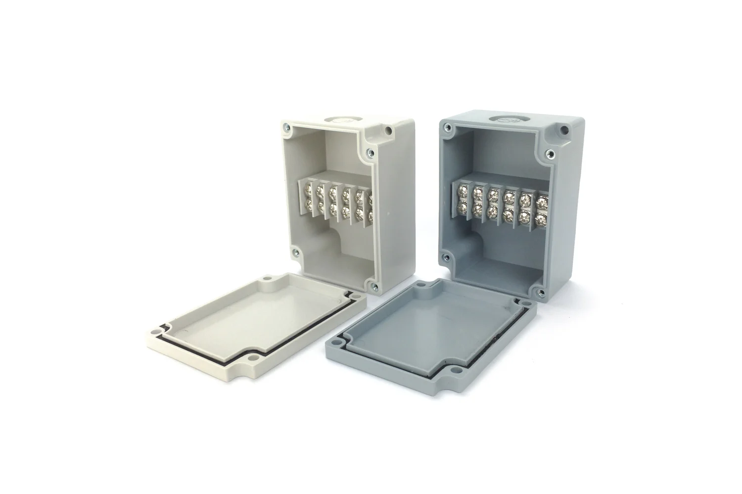 6-Position ABS Centered 2-Way Terminal Enclosure Box