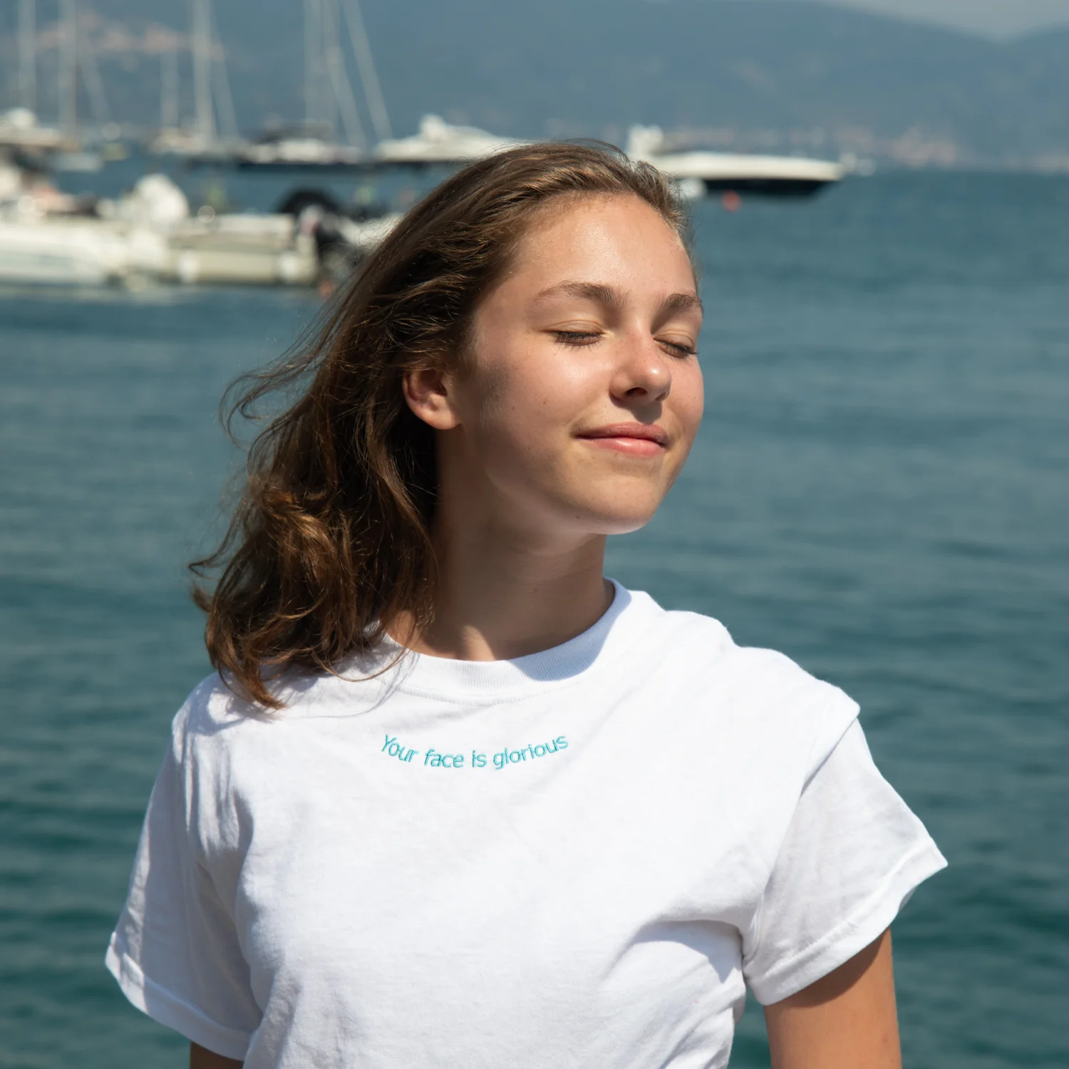 YOUR FACE IS GLORIOUS SLOGAN TEE