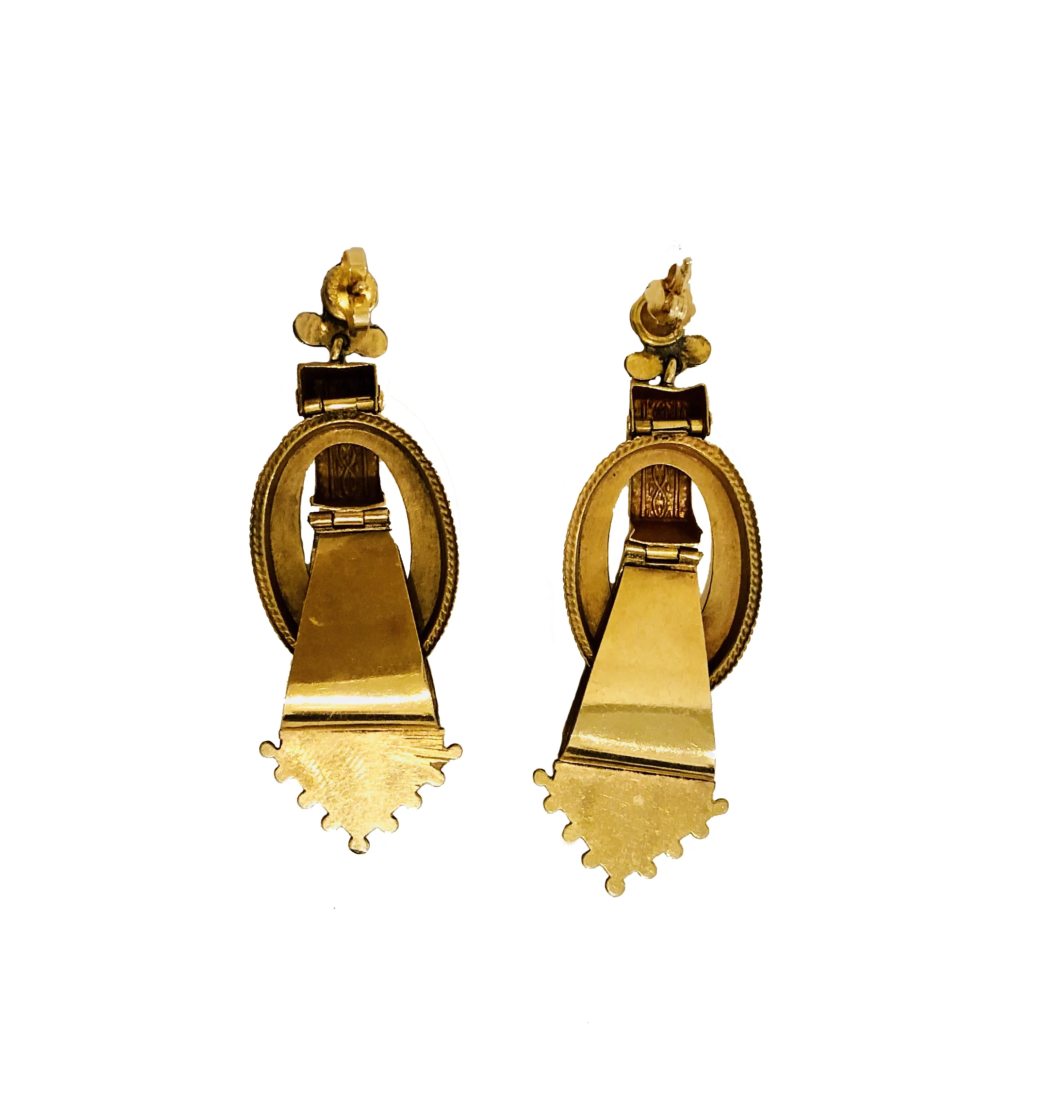 Victorian Gold Ear Clips