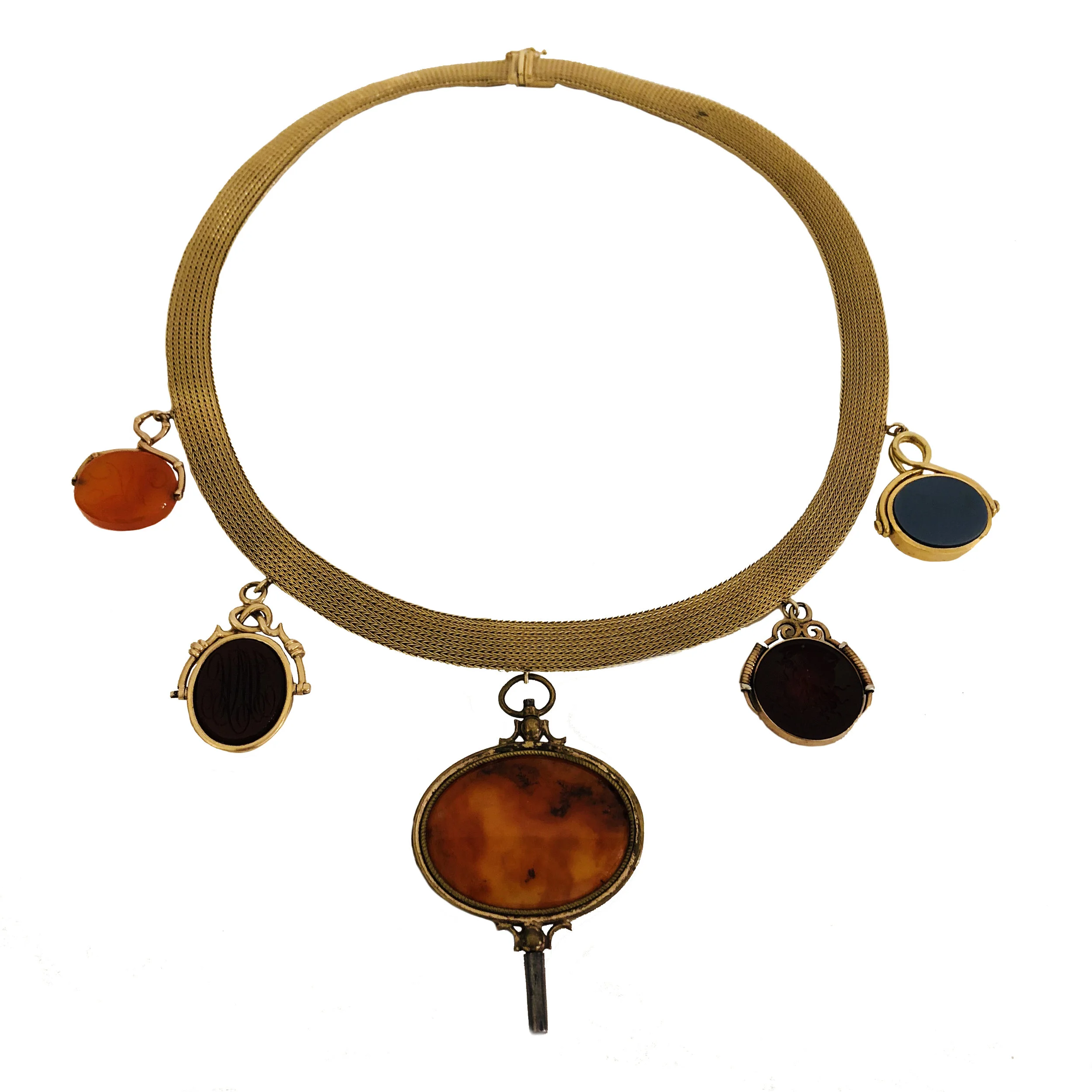 Intaglio Charm Necklace