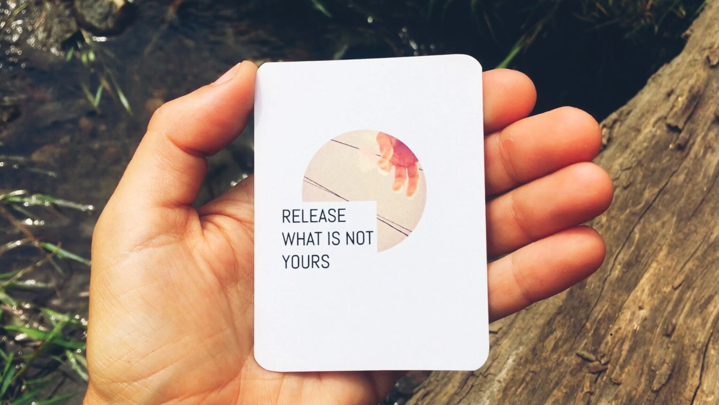 RELÂCHER CE QUI N'EST PAS À NOUS