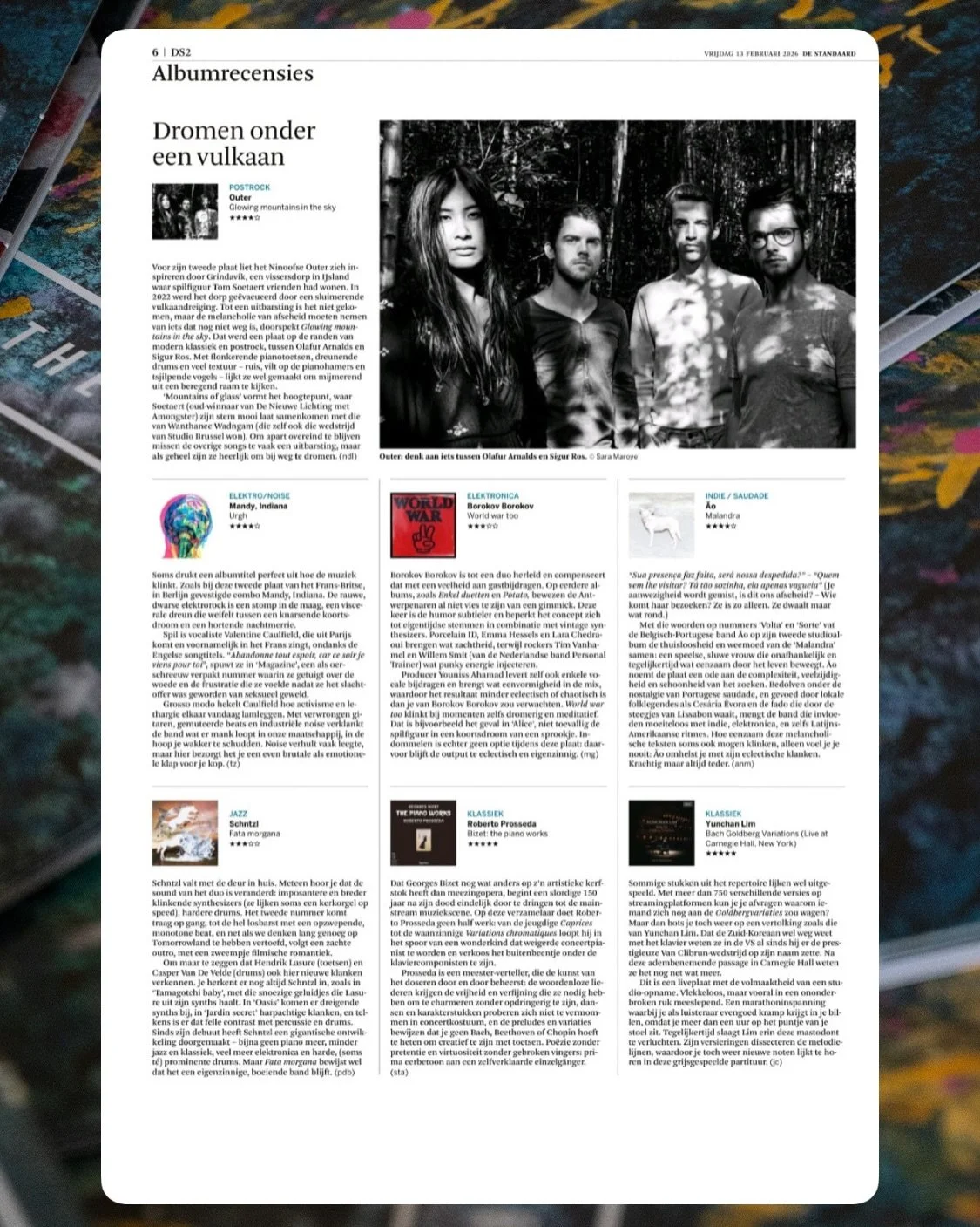 ⭐️⭐️⭐️⭐️
album of the week in @destandaard!!

Didn&rsquo;t see this one coming. We&rsquo;re an independent band, not supported by big MGMT&rsquo;s or a label, so this is absolutely wonderful 🤍

To get the credits right: the lead vocals are @arnedt &