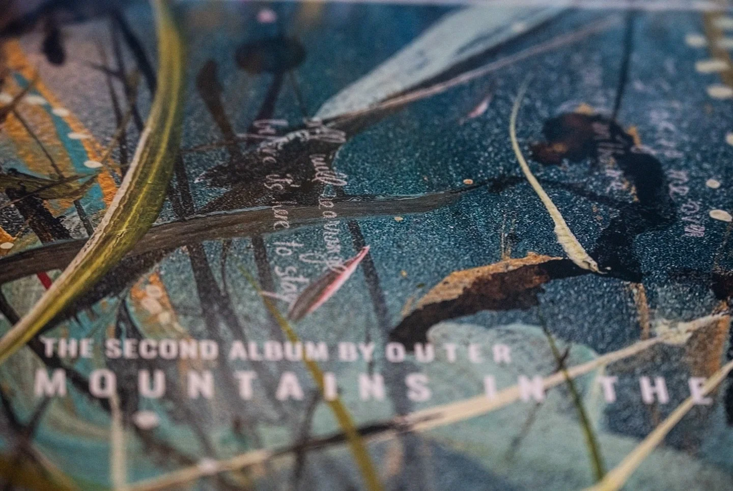 fragments of lyrics 
hidden in @tincaveerman&rsquo;s painting
inside our album artwork 🤍

artwork by @oscarrothe 
photo&rsquo;s by @maroyes 

PS: Bandcamp friday tomorrow!