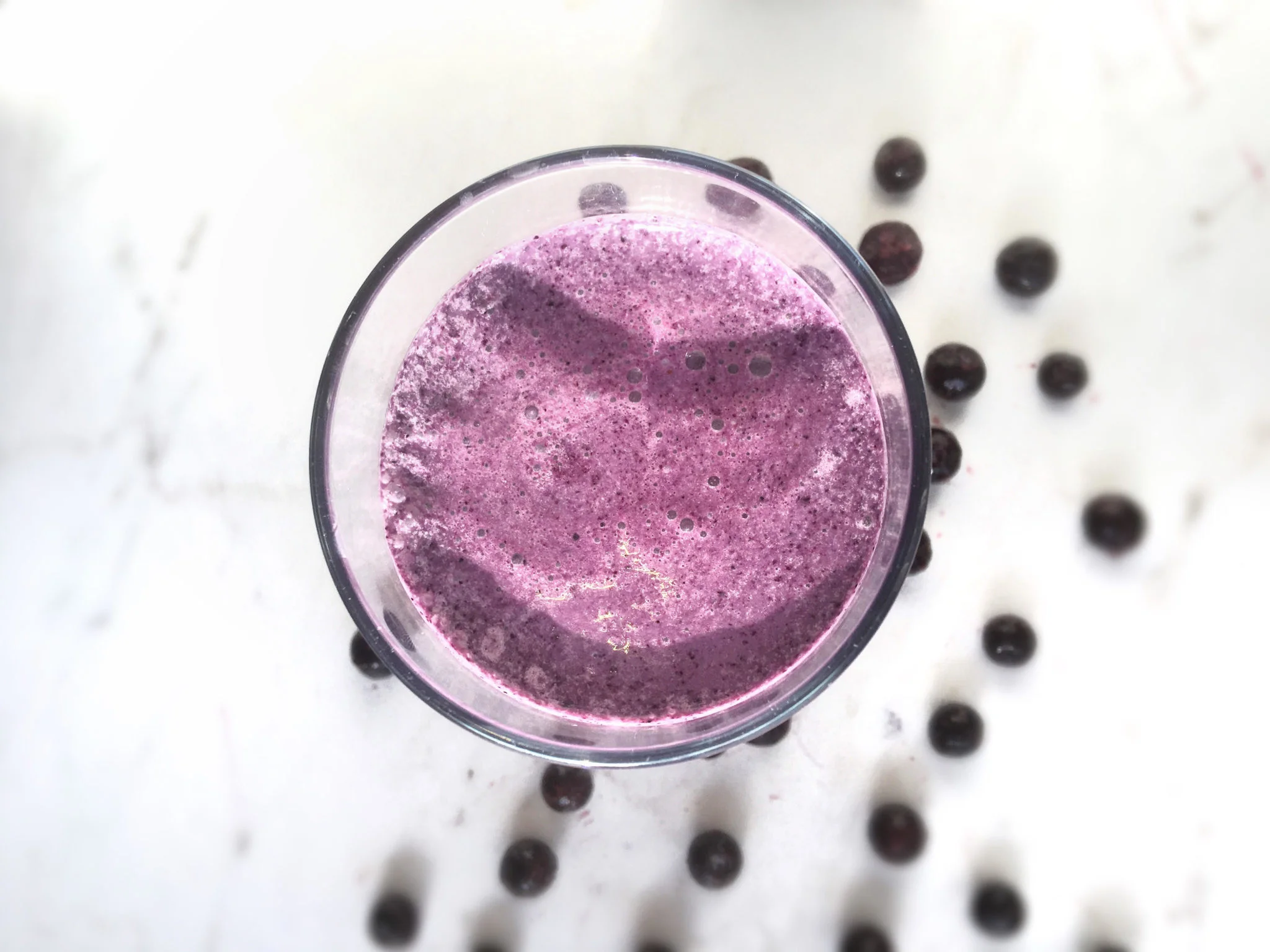 Blueberries n' cream smoothie