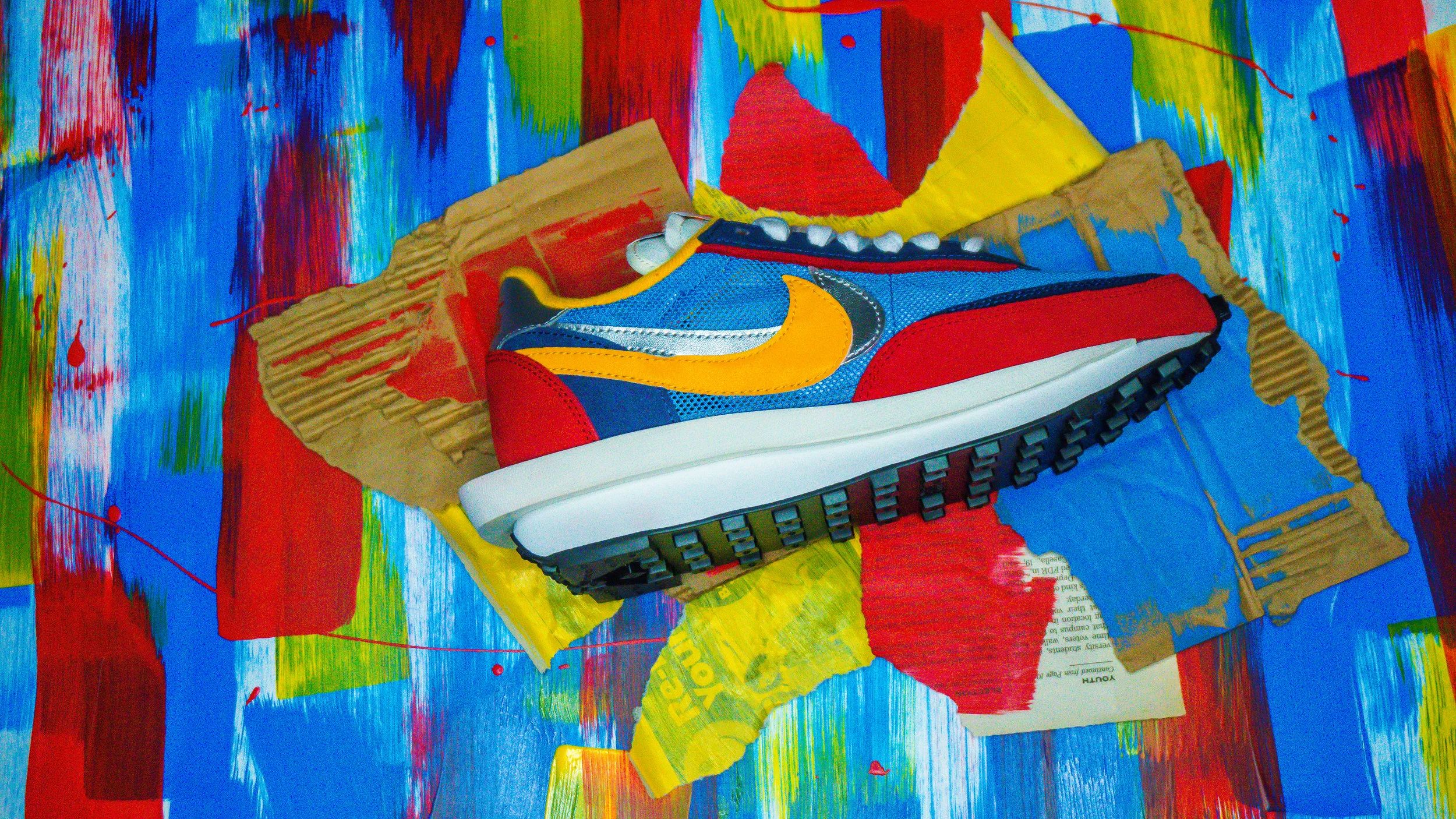 Nike Sacai Waffle Collage