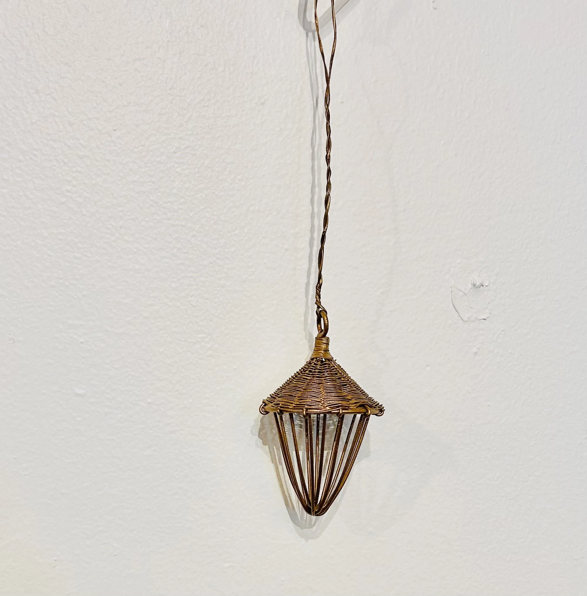 brass acorn ornament