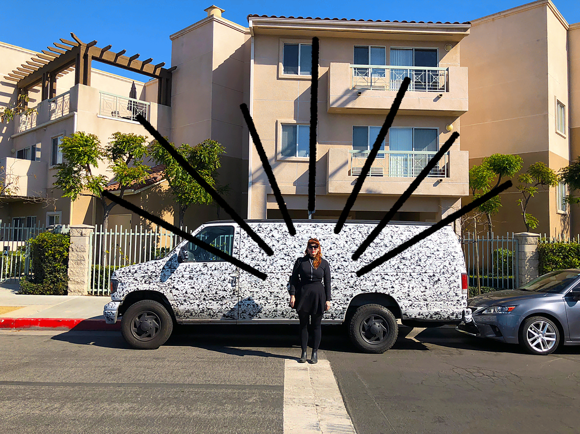 Photo by Anna Lian Tes , gif by me. If you know whose van this is – please @ me, I want to be their friend. 