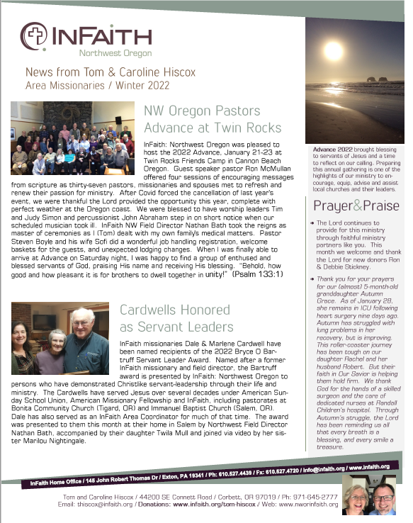 Winter Newsletter is here!  Read it Today!