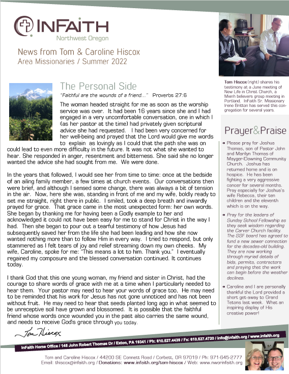 Read the InFaith: Northwest Oregon Summer Newsletter Today!